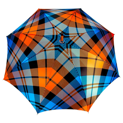 Ilmarchesato handmade gentleman's umbrella featuring a whangee bamboo handle, showcasing elegant design and craftsmanship.
