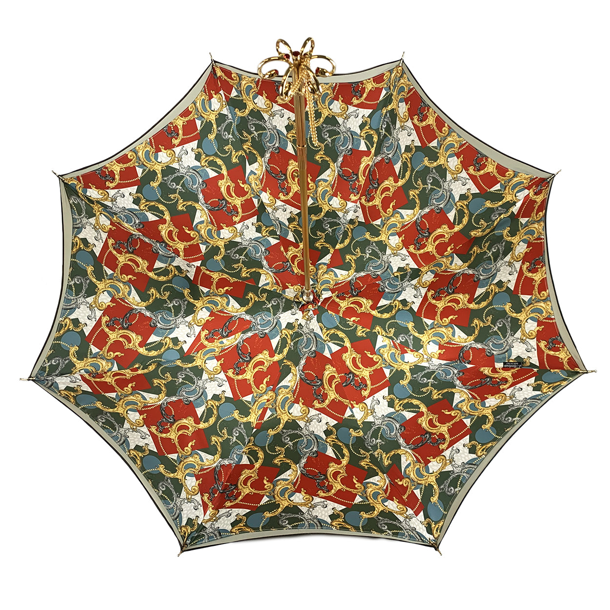 Ilmarchesato Special Edition women’s umbrella featuring a crown motif and elegant handle design for rainy days.