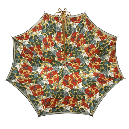 Ilmarchesato Special Edition women’s umbrella featuring a crown motif and elegant handle design for rainy days.