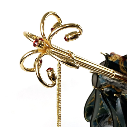 Ilmarchesato women's rain umbrella featuring a crown motif in a special edition design.