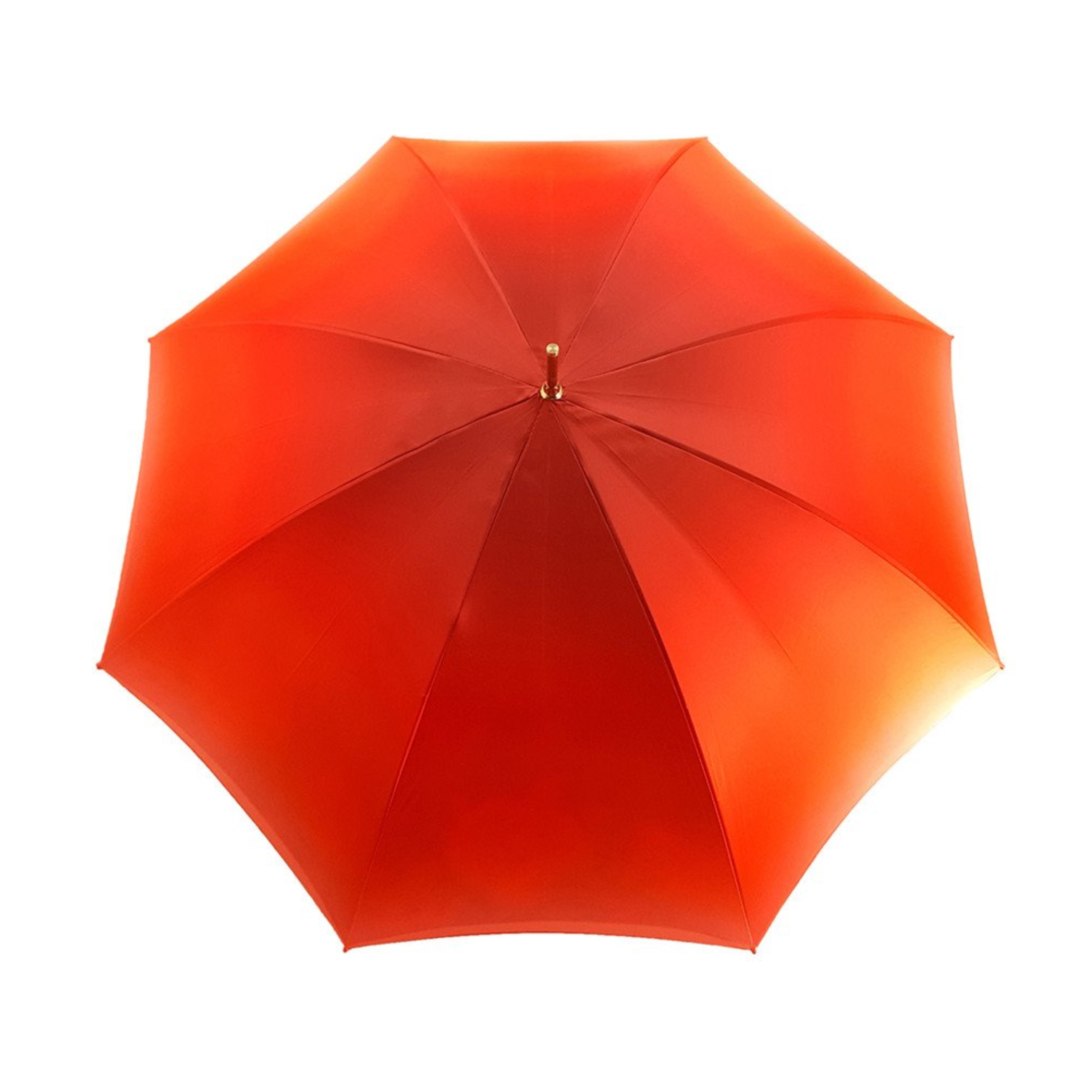 Ilmarchesato orange floral umbrella with a double canopy design, showcasing a stylish pattern ideal for ladies.