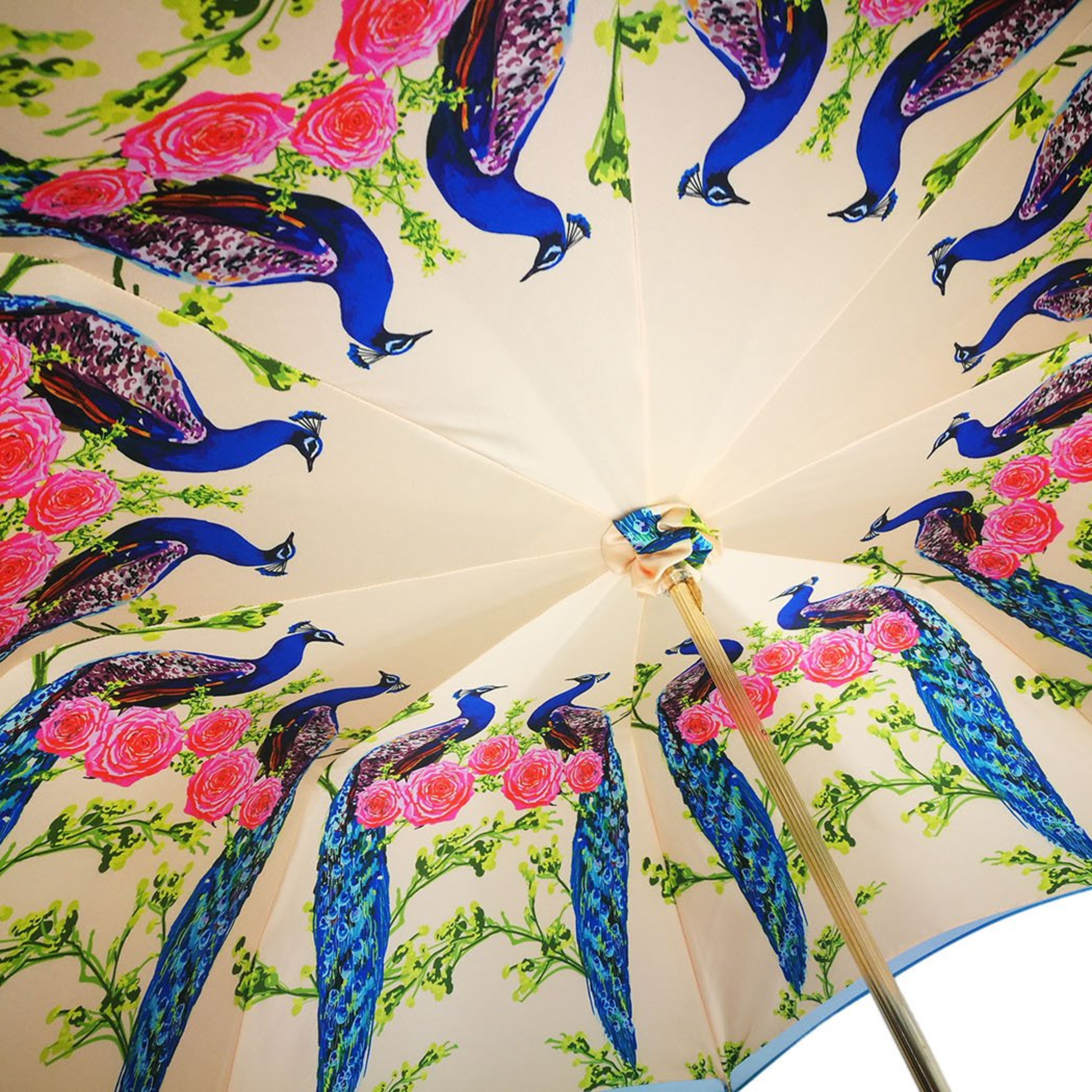 Luxury Swan-Themed Double Canopy Umbrella for Women by Ilmarchesato, featuring an elegant swan design and sturdy construction.