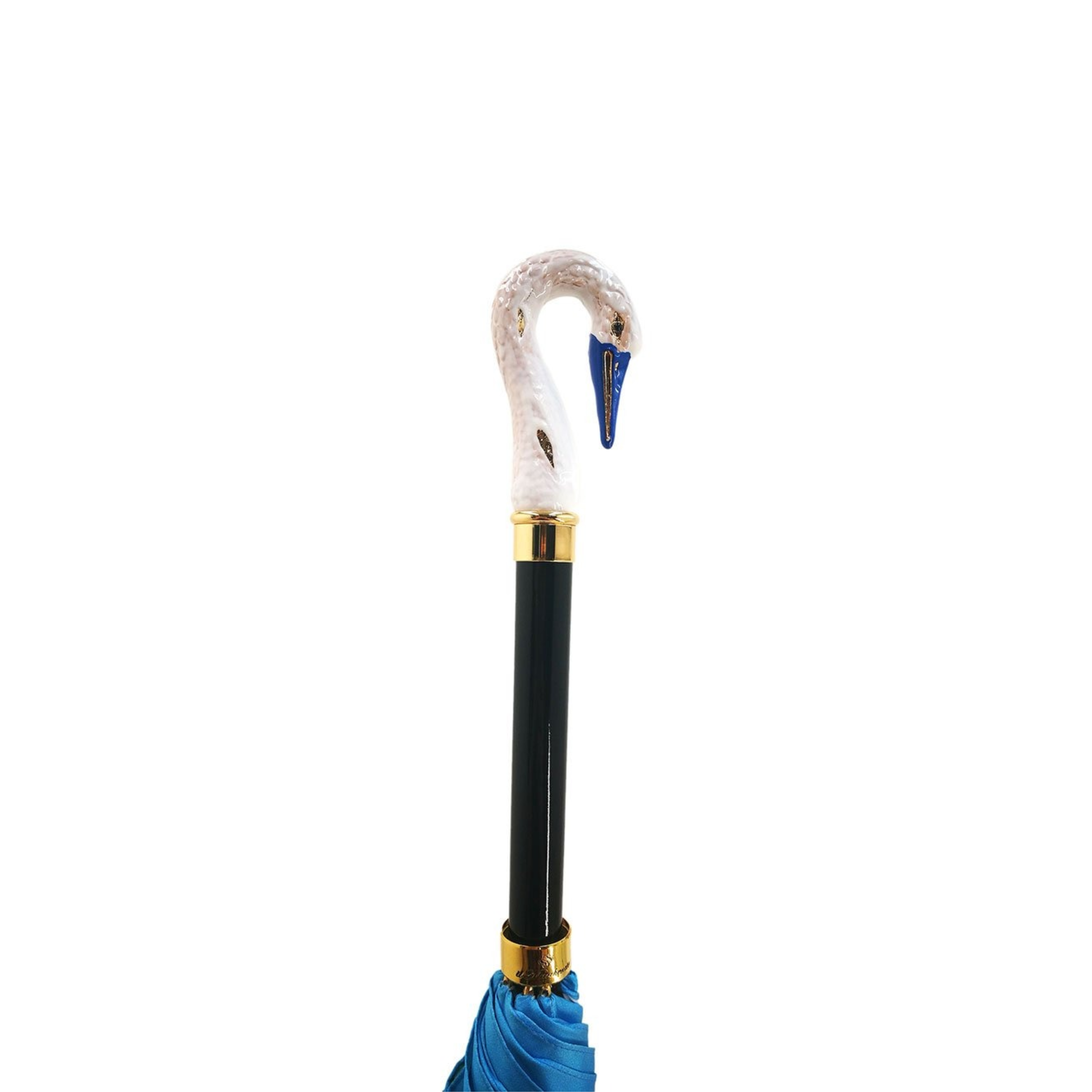 Ilmarchesato luxury swan-themed double canopy umbrella for women, featuring elegant swan design and sturdy construction.