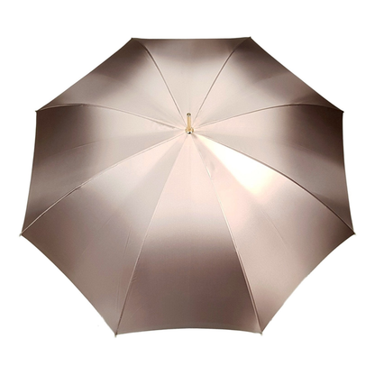 Dolphin-inspired double canopy umbrella by Ilmarchesato featuring a blue rose interior design.