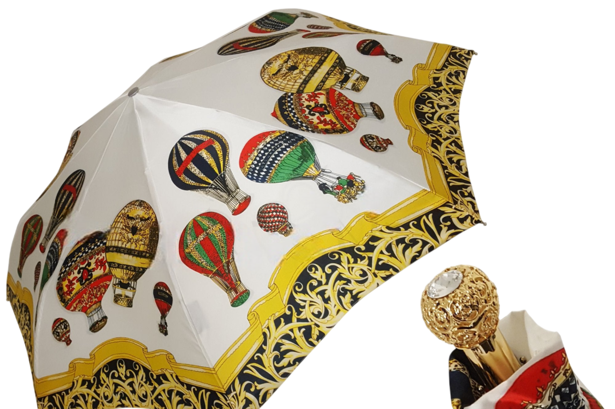 Exclusive Hot Air Balloon Print Women’s Folding Umbrella