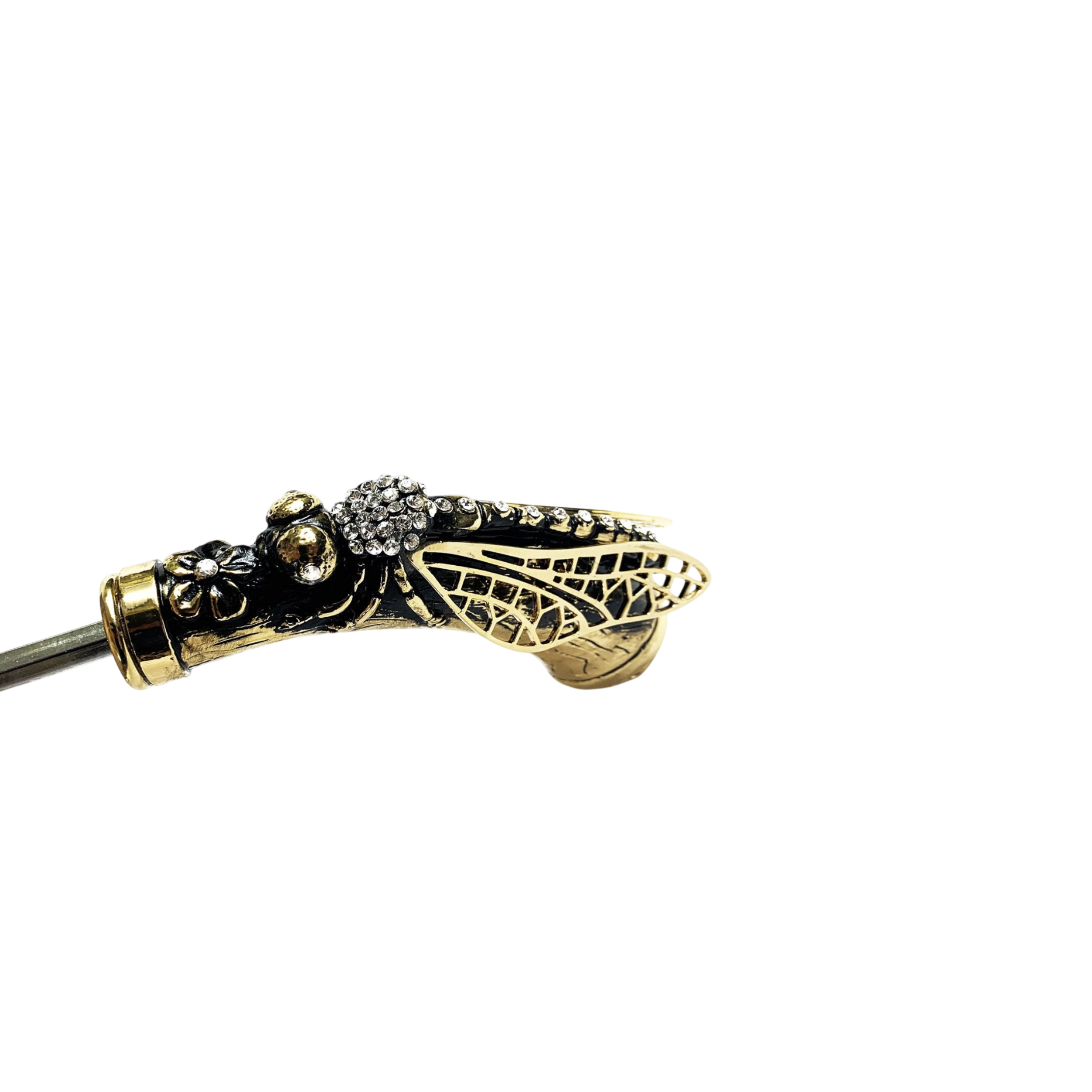 Designer 24K Gold-Plated Dragonfly Women’s Umbrella
