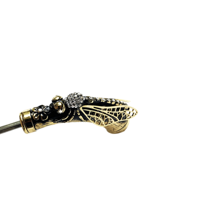 Designer 24K Gold-Plated Dragonfly Women’s Umbrella