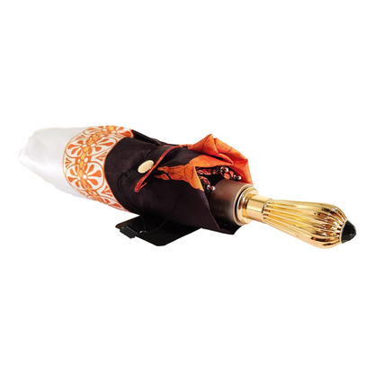 Exclusive Horses Design 24K Jeweled Handle Women’s Folding Umbrella