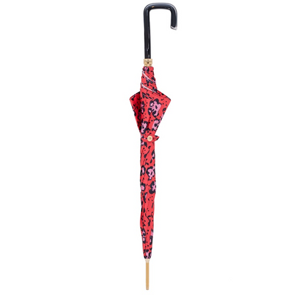 Automatic Opening Umbrella – Bold Leopard Print Fashion Rain Accessory