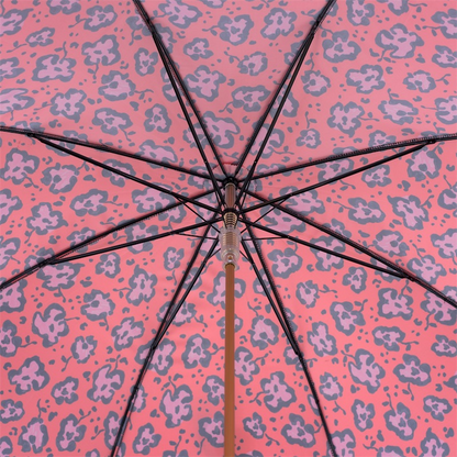 Automatic Opening Umbrella – Bold Leopard Print Fashion Rain Accessory