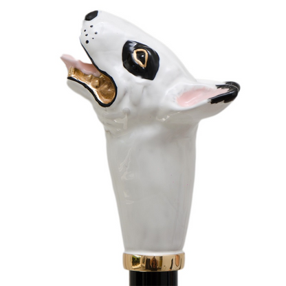 Bull Terrier Umbrella – Automatic Rain Umbrella with Enameled Brass Handle