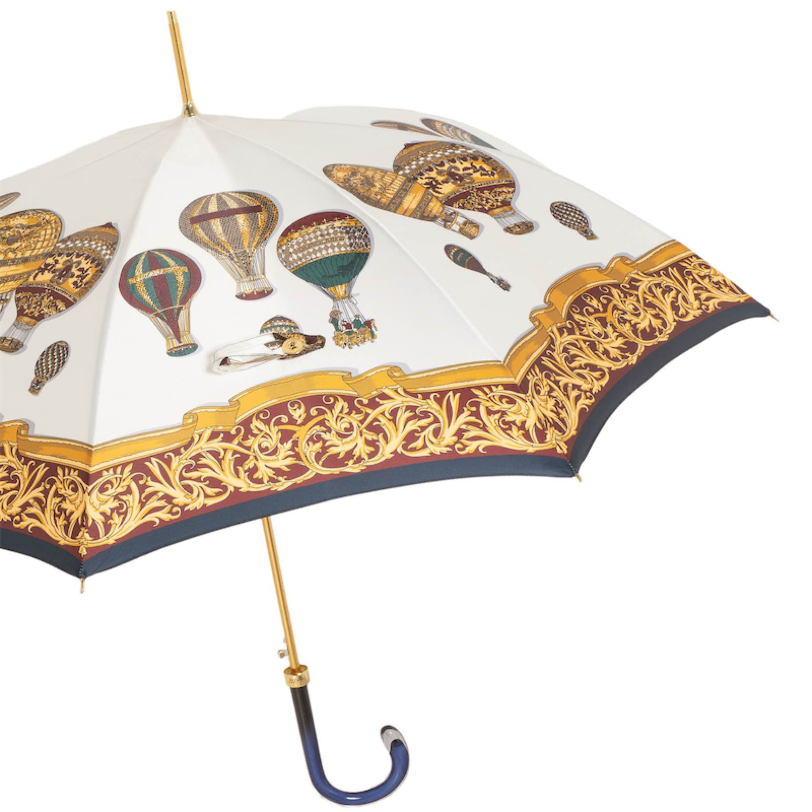 Colorful Designer Umbrella - Automatic Open Balloons Print with Acetate Handle