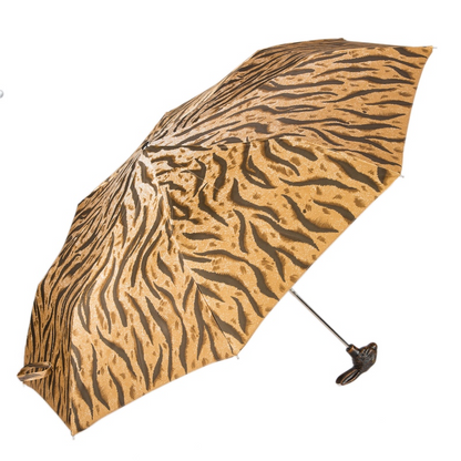 Animalier Folding Umbrella – Handmade Italian Rabbit Handle | Compact Travel Rain Accessory