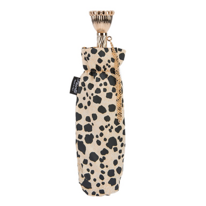 Leopard Print Umbrella – Italian Handmade Folding Rain Umbrella with Luxury Brass Handle