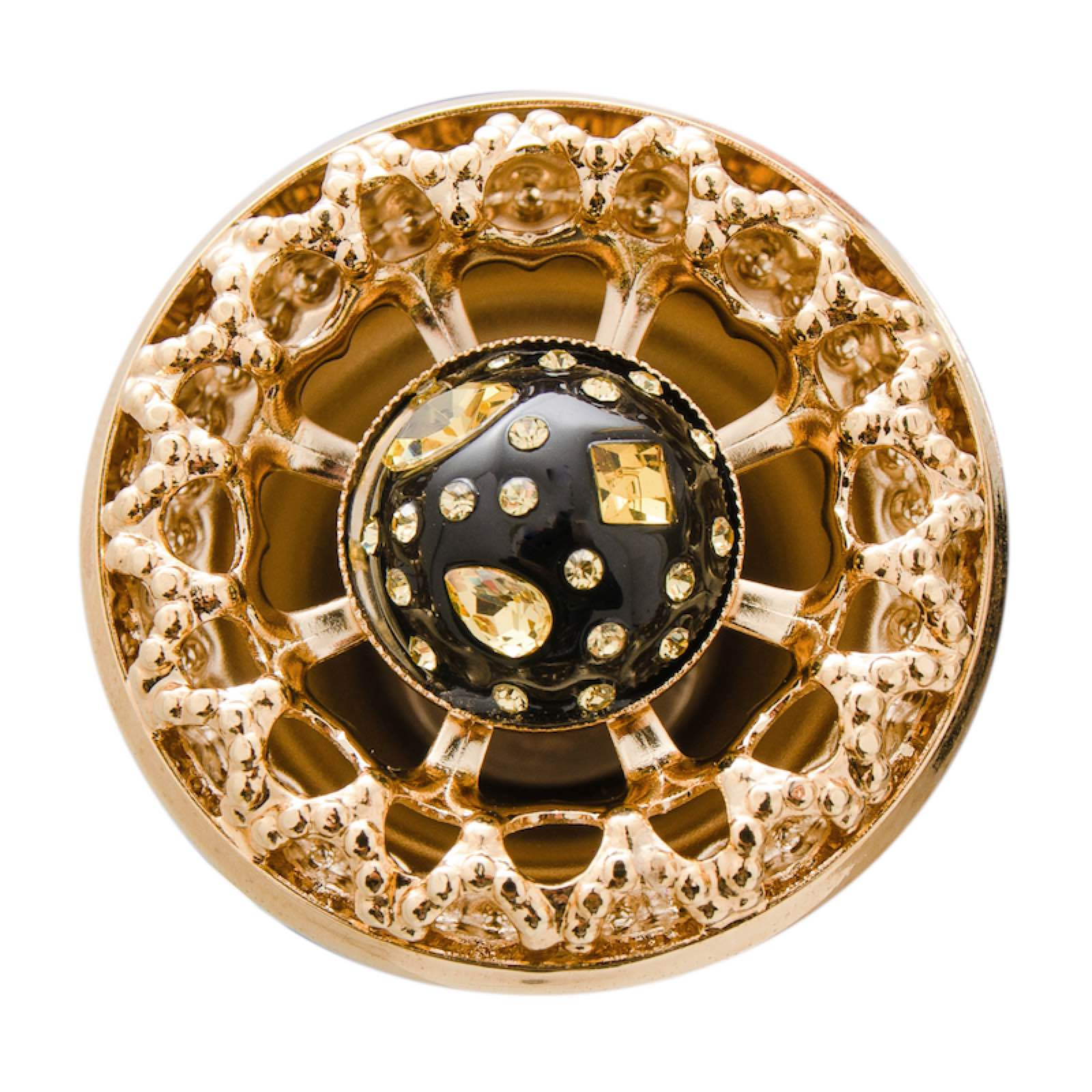 Cheetah Print Folding Umbrella - Brass Handle Manual Opening, Compact Travel Rain Gear