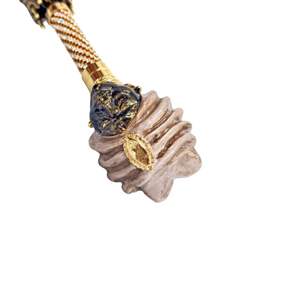 Exclusive Sicilian Umbrella – Handmade Italian Jacquard Fabric Rain Protection