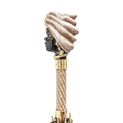 Exclusive Sicilian Umbrella – Handmade Italian Jacquard Fabric Rain Protection