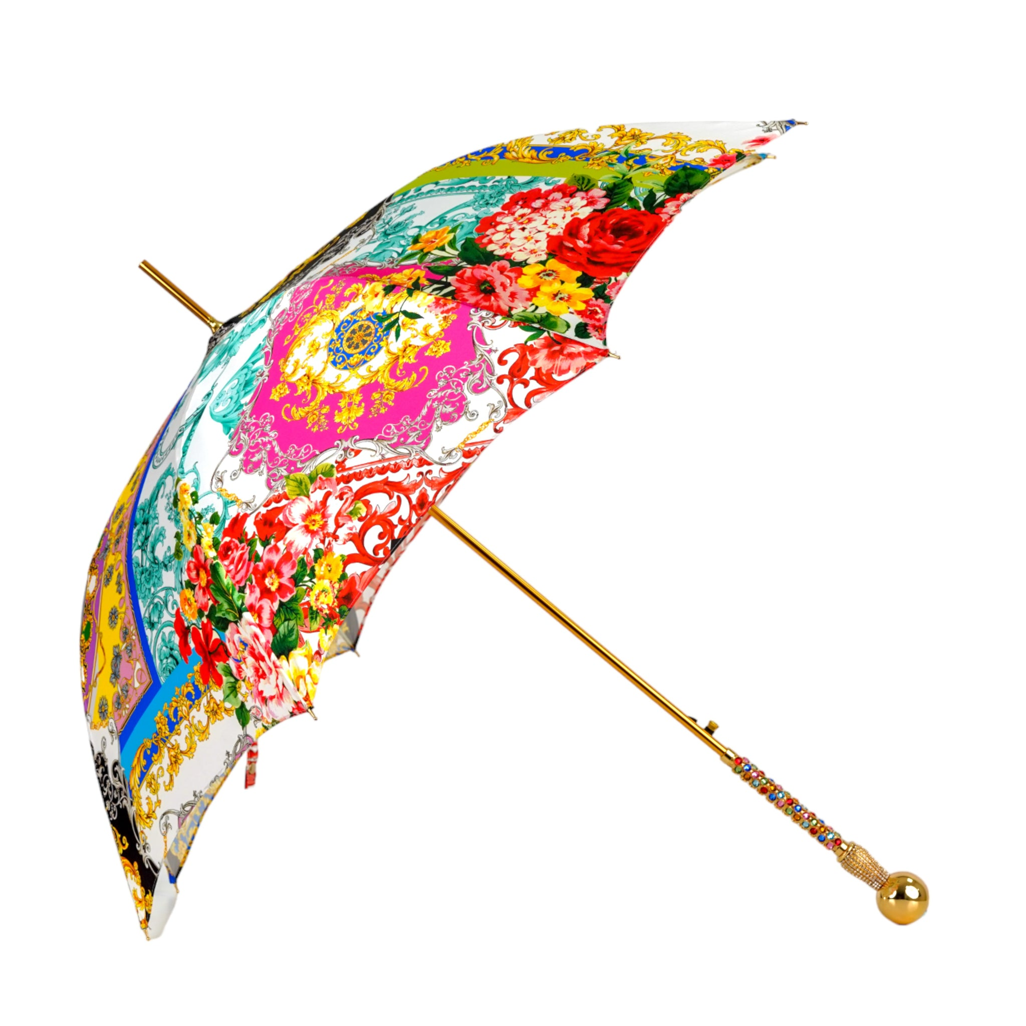 Crystal Umbrella - Limited Edition Luxury Rain Umbrella with 24K Gold Handle