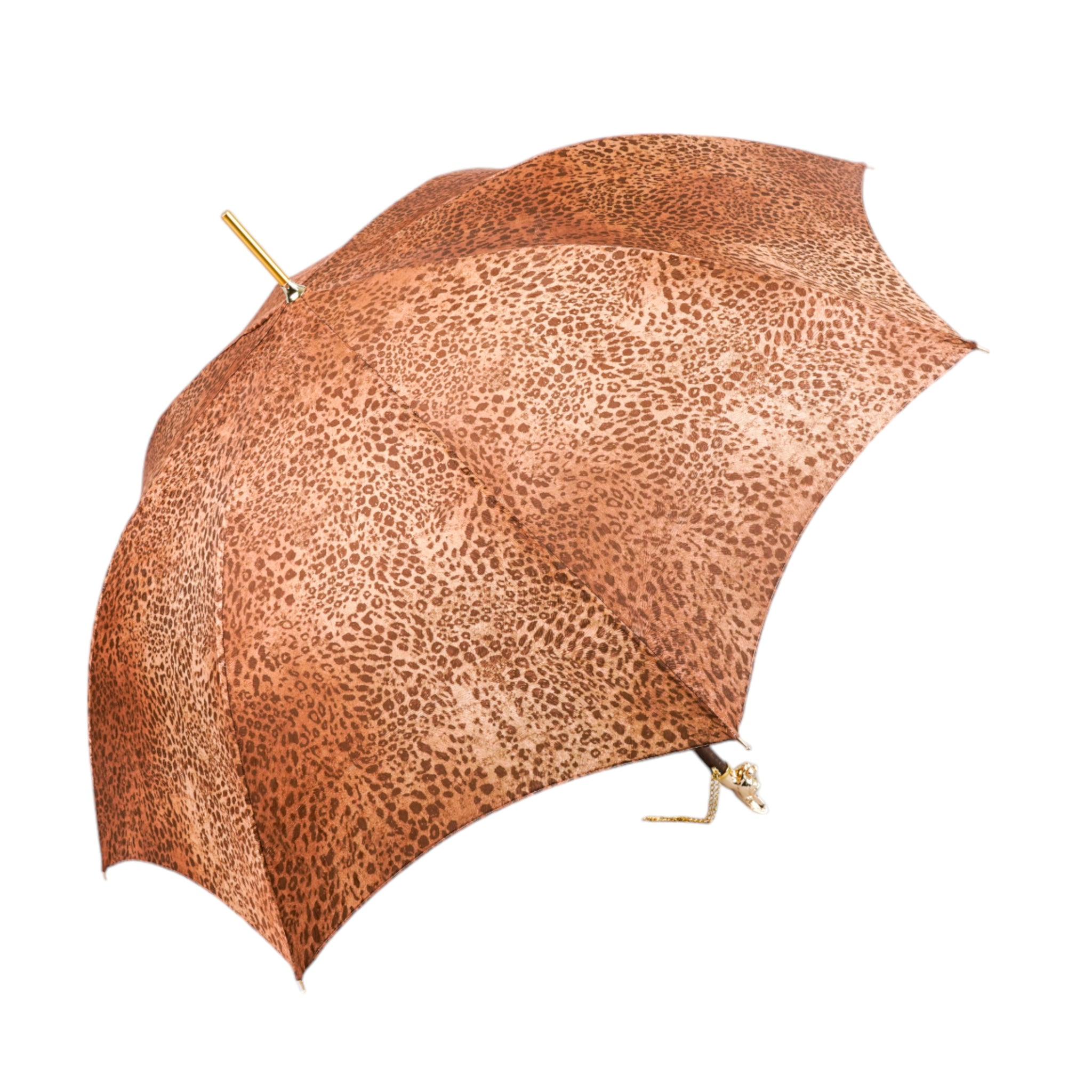 Luxury Women's Umbrella - Gold Plated Handle, Automatic Open & Wind Resistant