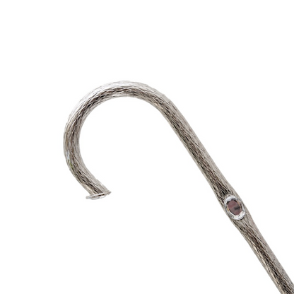 Wedding Umbrella – Elegant Double Cloth Canopy with White Pearls & Jeweled Brass Handle