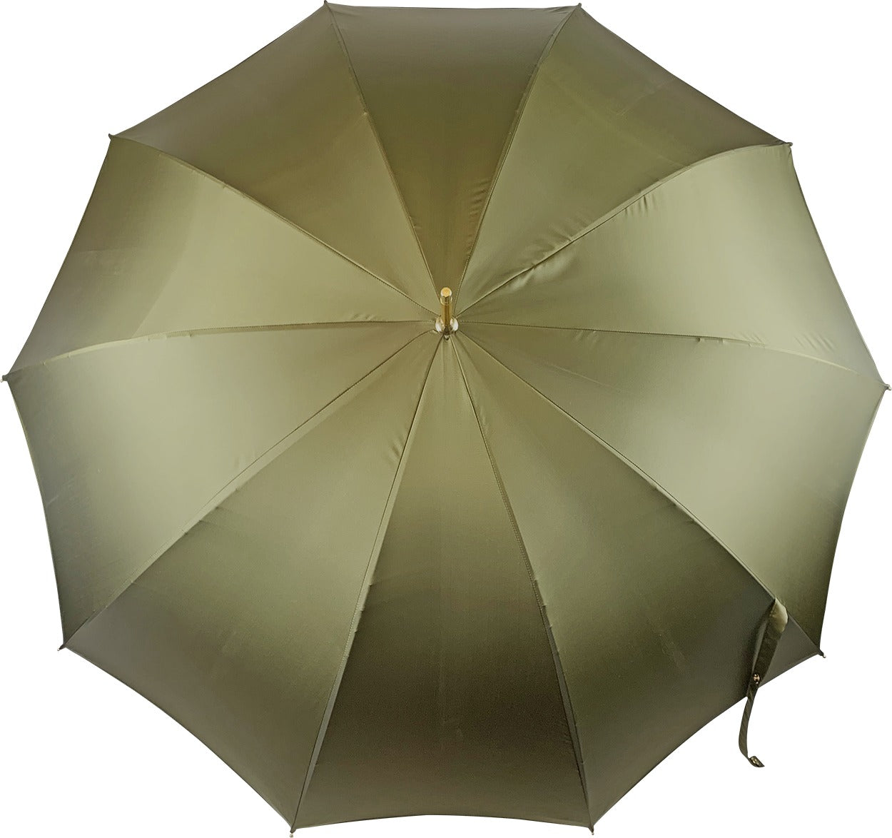 Men's umbrella by Ilmarchesato featuring a hand-painted design and a 24K gold-plated greyhound handle, elegant and luxurious.