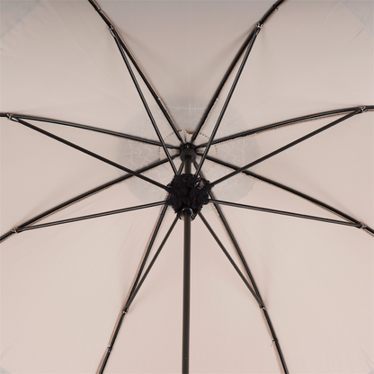 Handmade Lace Parasol – Italian Lace Umbrella with Genuine Leather Handle