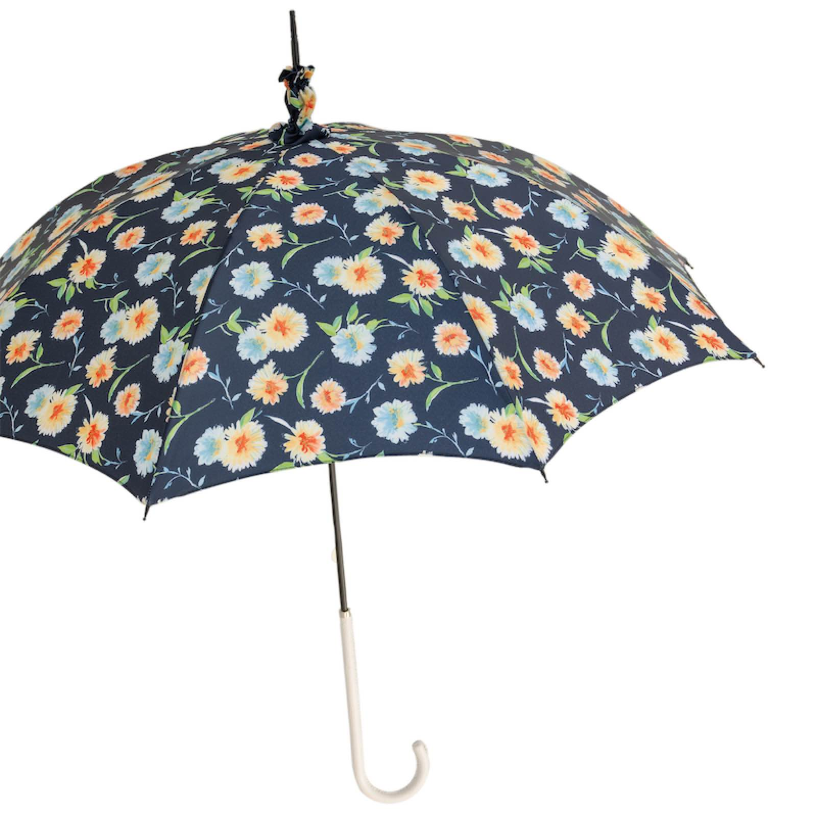 Leather Handled Parasol – Handmade Umbrella for Sun & Light Rain Protection