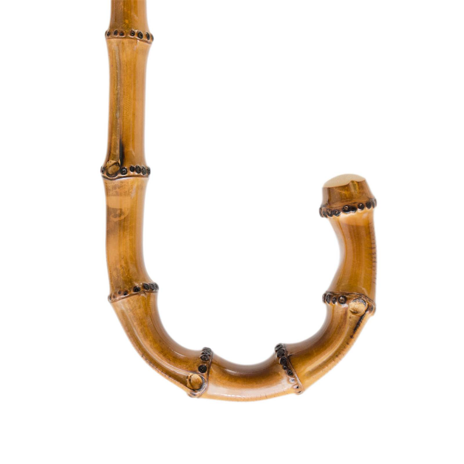 Flowered Parasol Umbrella – Handmade Italian Floral Canopy With Whangee Handle