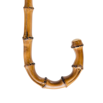 Flowered Parasol Umbrella – Handmade Italian Floral Canopy With Whangee Handle