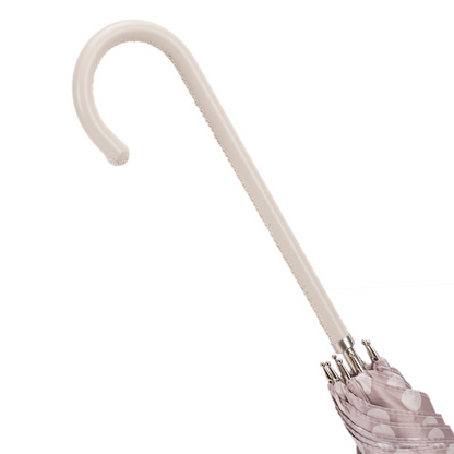 Polka Dot Parasol – Handmade Umbrella With Leather Handle | Rainproof, Stylish Protection