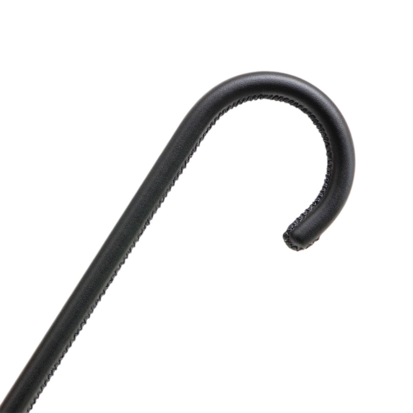 Vintage Polka Dot Parasol – Romantic Floral Trim Umbrella with Leather Handle