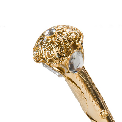 Flowered Parasol – Handmade Italian Umbrella | Manual Opening, Rainproof Polyester Canopy