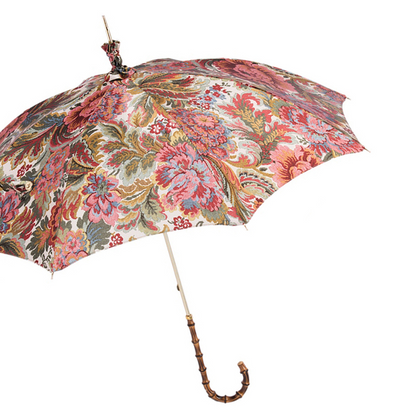 Paisley Parasol – Handmade Italian Bamboo Handle Umbrella | Lightweight Sunshade