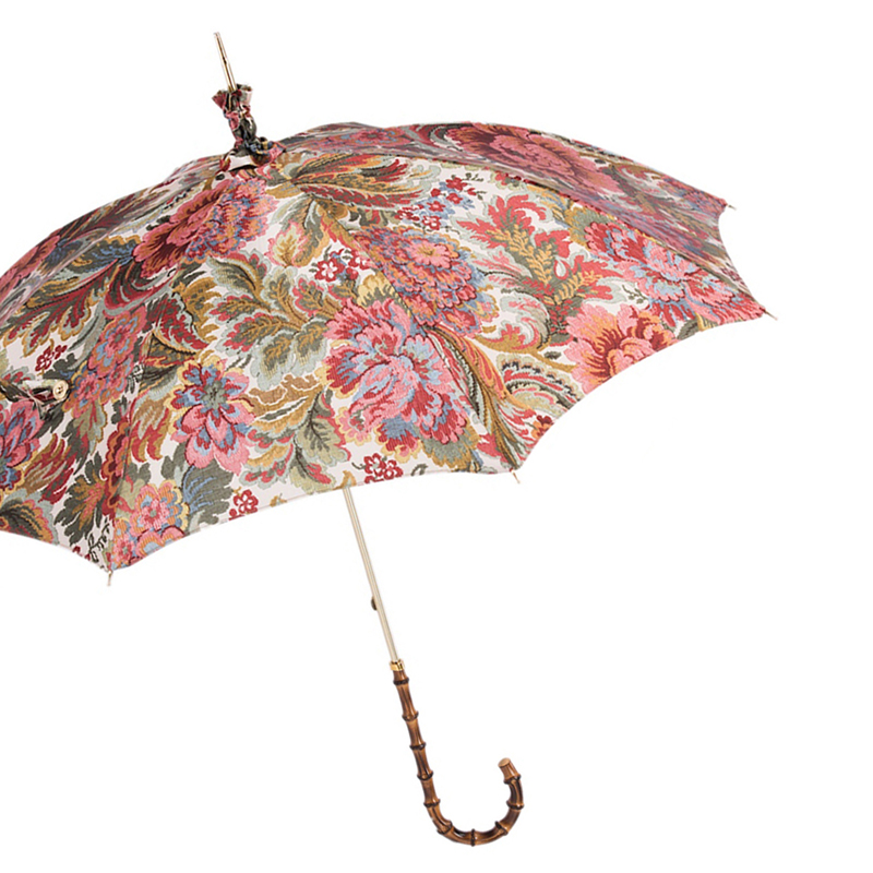 Paisley Parasol – Handmade Italian Bamboo Handle Umbrella | Lightweight Sunshade