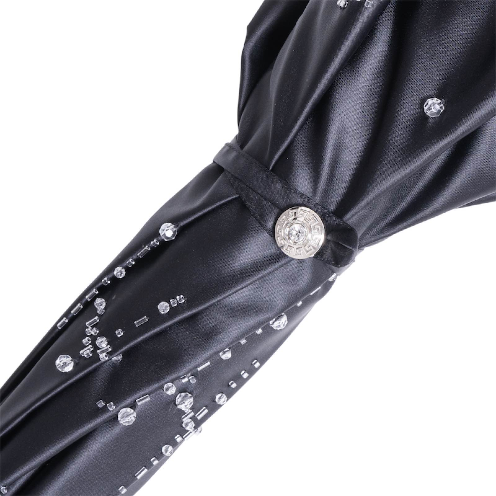 Luxury Umbrella – Swarovski Crystal Handle, Handmade Italy, Elegant Rain Protection