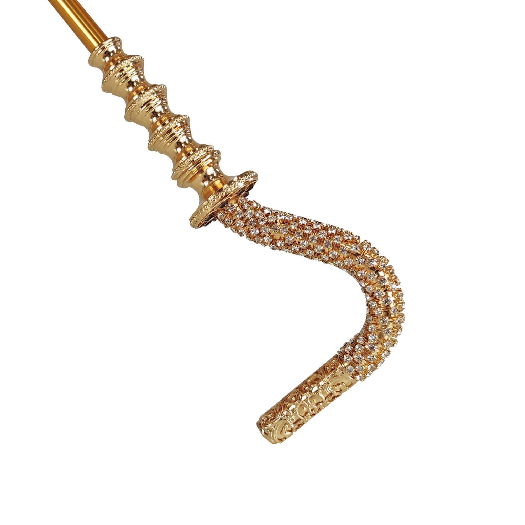 Handmade Luxury Umbrella – Classic Fancy Women's Rain Umbrella with Gold Plated Handle