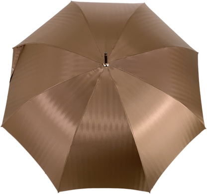 Handcrafted Men's Umbrella – Double Canopy Rain Umbrella with Engraved Wood Handle