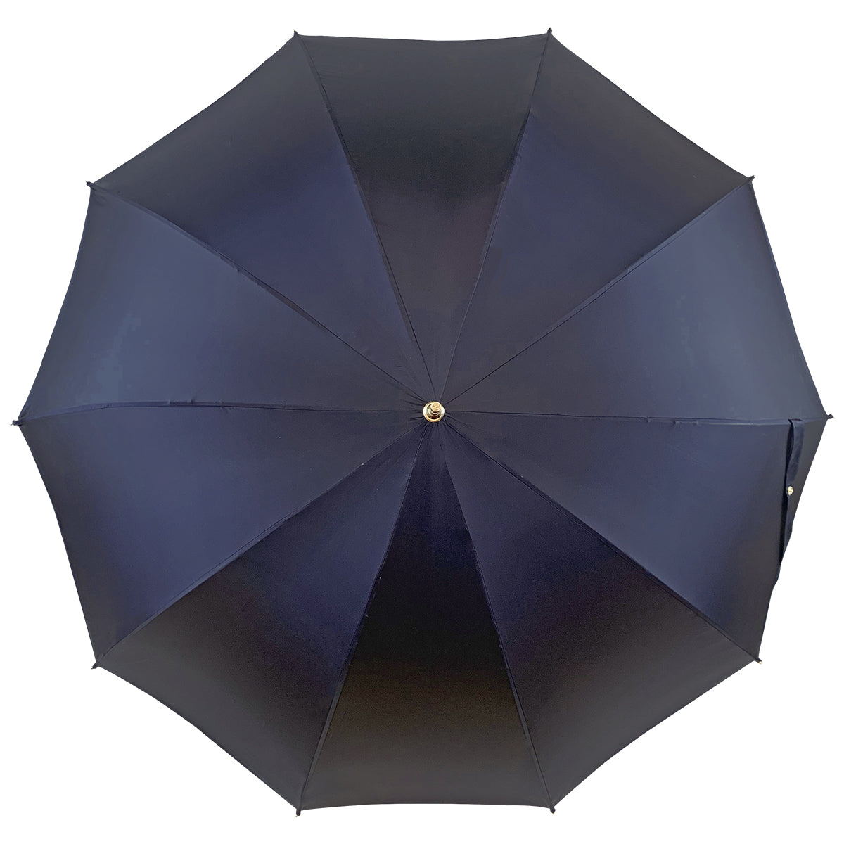 Luxury Men's Umbrella – Blue Canopy, 24K Gold Eagle Handle, Carbon Fiber Ribs