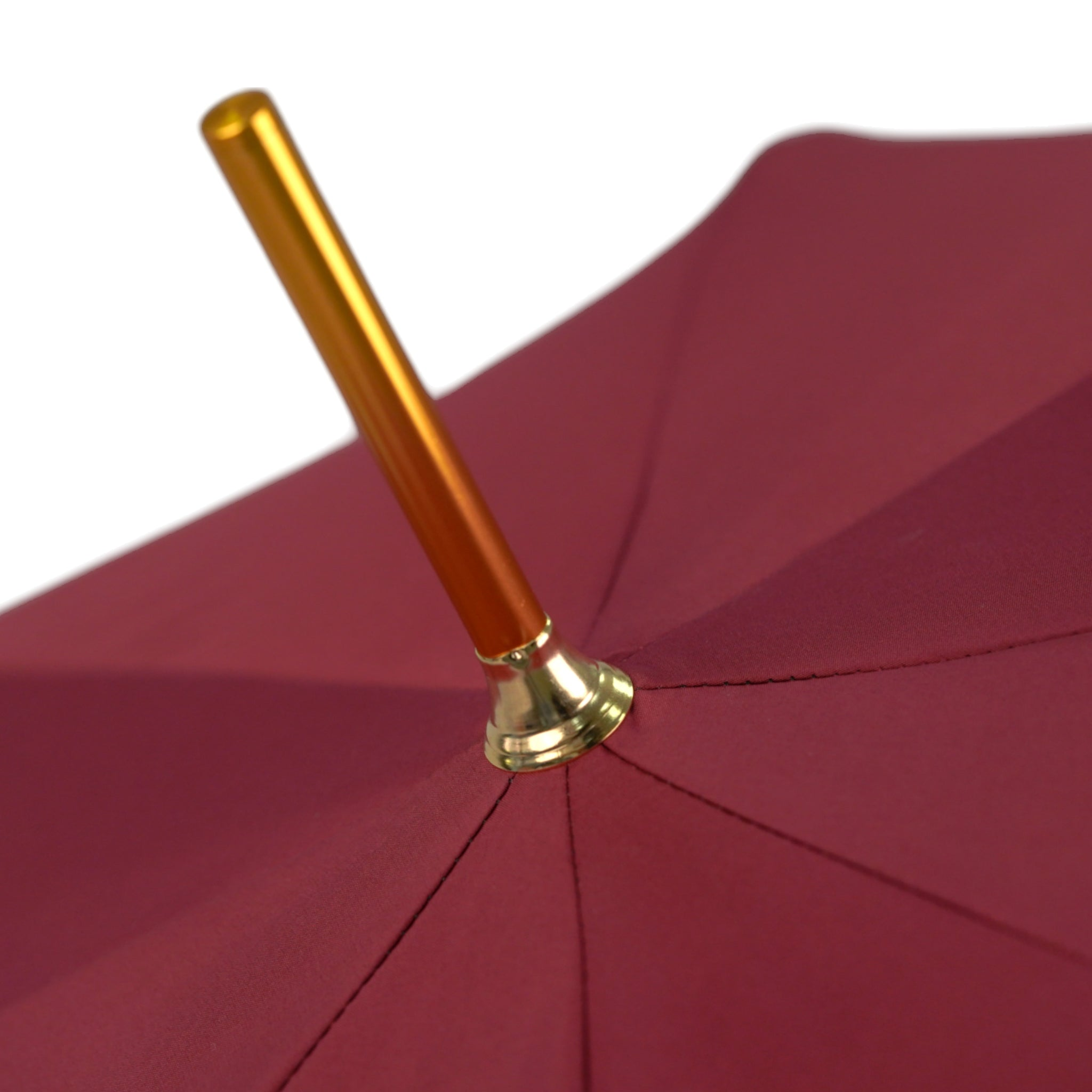 Men's Burgundy Umbrella – Handmade Skull Handle, Automatic Opening, Luxury Design