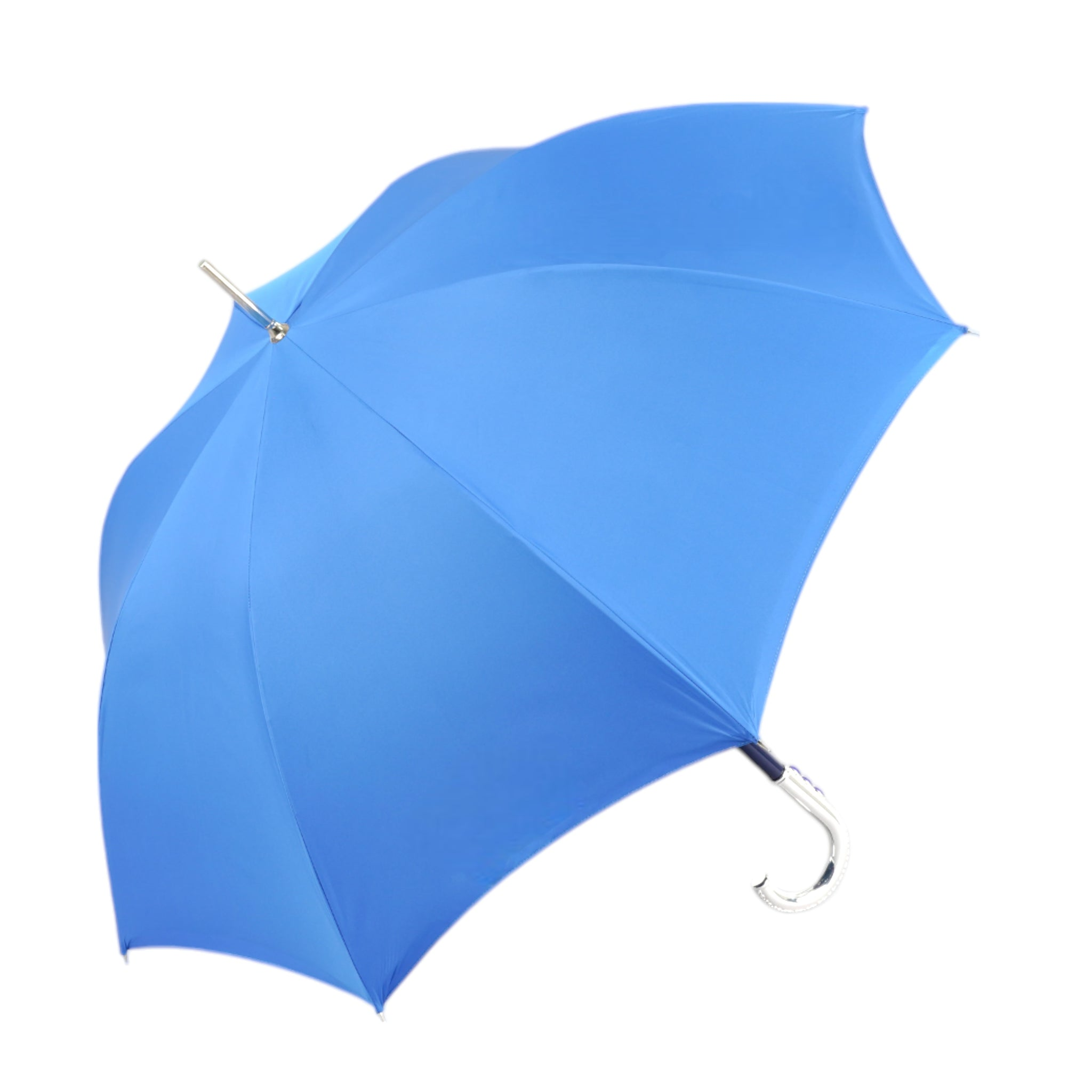 Royal Blue Men’s Umbrella – Luxury Automatic Open Umbrella with Sapphire Crystal Handle