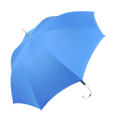 Royal Blue Men’s Umbrella – Luxury Automatic Open Umbrella with Sapphire Crystal Handle