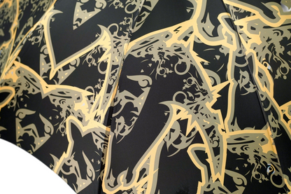 Luxury Designer Umbrella – 24K Gold Horse Head Handle, Automatic Open, Wind Resistant