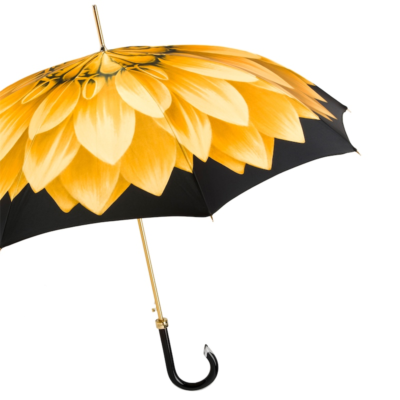 Gold Canopy Umbrella – Designer Handmade Italian Rain Umbrella With Luxury Gift Box