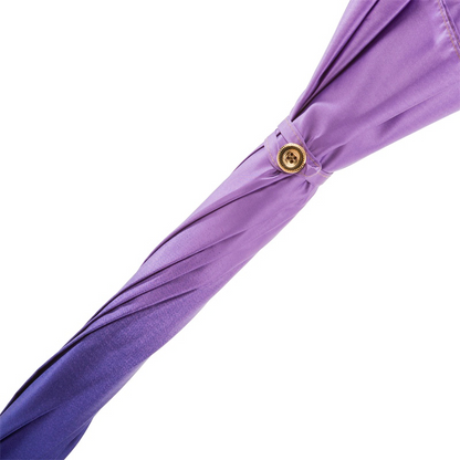 Purple Ombre Umbrella – Handmade Italian Rain Umbrella with Skull Handle