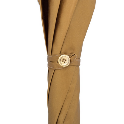 Golden Lion Umbrella – Automatic Opening, Handmade Italian Luxury Rain Accessory