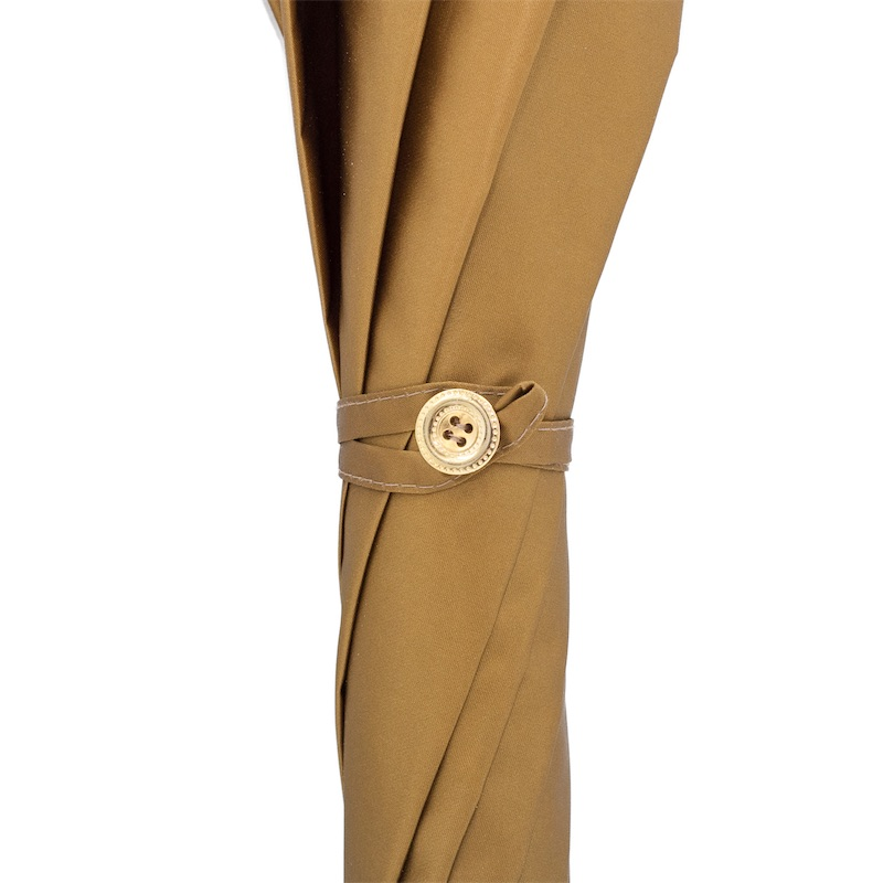 Golden Lion Umbrella – Automatic Opening, Handmade Italian Luxury Rain Accessory