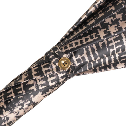 Luxury Umbrella – Automatic Opening, Studded Leather Handle, Handmade Italian Craft