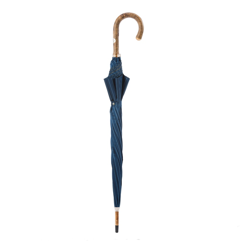 Solid Stick Umbrella | Handmade Italian Ash Wood With Traditional Knob Handle