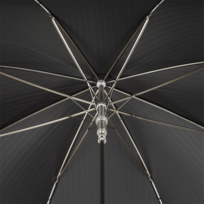Classic Umbrella – Handmade Italian Rain Umbrella with Silver Knob Handle