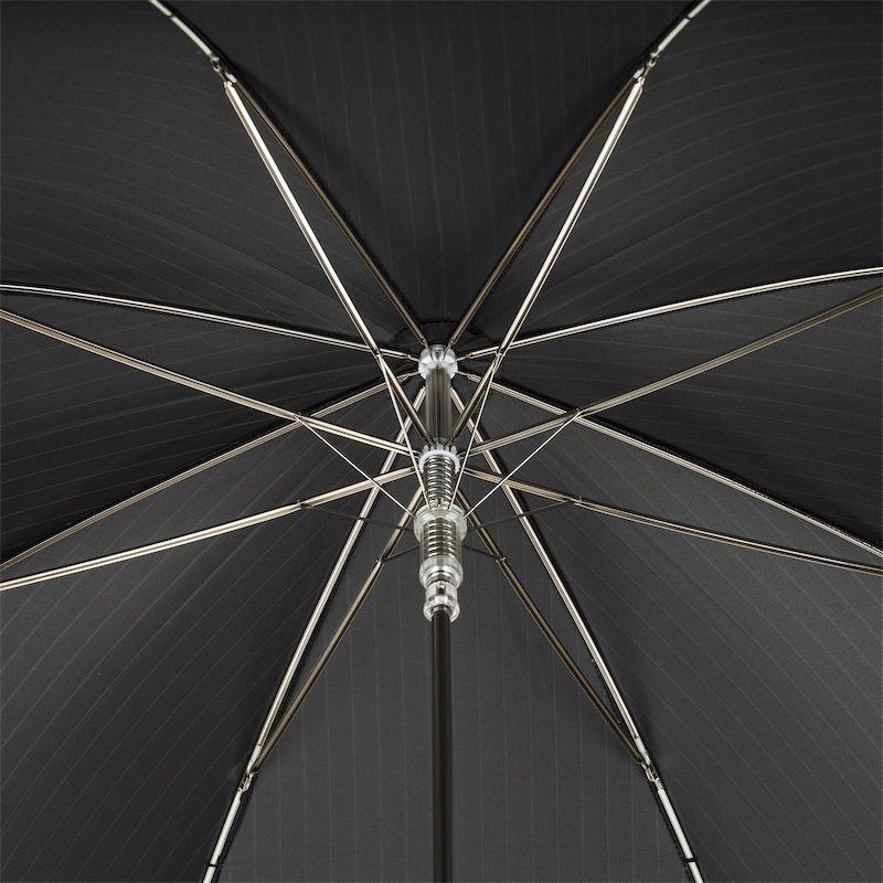 Classic Umbrella – Handmade Italian Rain Umbrella with Silver Knob Handle